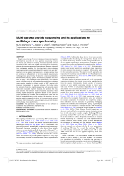 Multi-spectra peptide sequencing and its applications to multistage