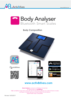 Body Analyser Manual