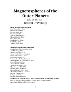 Magnetospheres of the Outer Planets