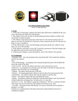 LSA Flag Football League Rules