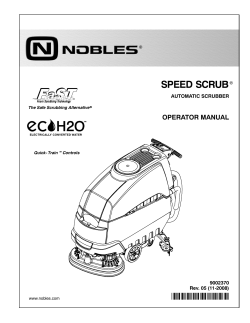 Nobles Speed Scrub English Operator Manual