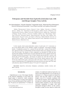 - Iranian Journal of Pharmaceutical Research