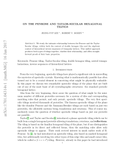 On the Penrose and Taylor-Socolar Hexagonal Tilings