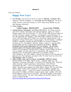 FDSTF 2017 Weekly Updates