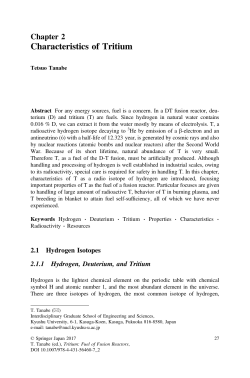 Characteristics of Tritium