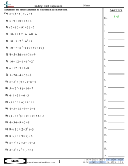Finding First Expression