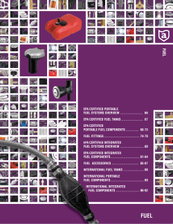 EPA CERTIFIED PORTABLE FUEL SYSTEMS