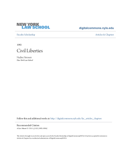 Civil Liberties - DigitalCommons@NYLS