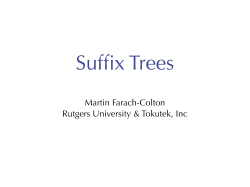 Suffix Tree Slides - Rutgers CS