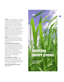 Identifying Pasture Grasses (A3637)