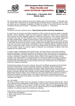 XII Conferencia Maya Europea