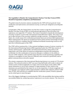 (CTBT) Should be Expanded, Completed, and