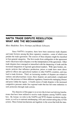 nafta trade dispute resolution