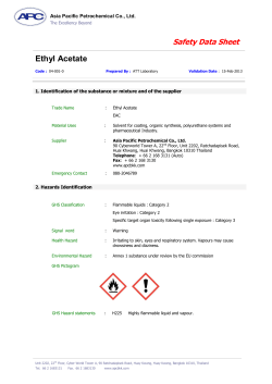 Ethyl Acetate - asia pacific petrochemical co., ltd.