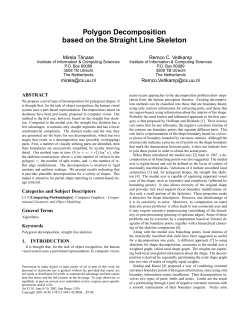 Polygon Decomposition based on the Straight Line Skeleton