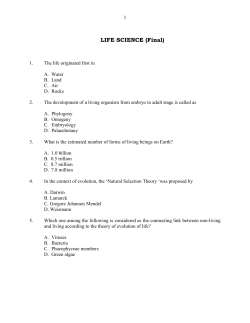 LIFE SCIENCE - CUSAT Library