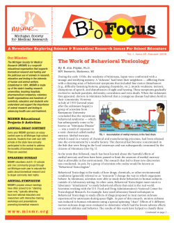 The Work of Behavioral Toxicology