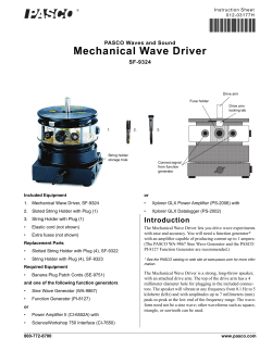Mechanical Wave Driver