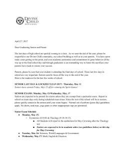 graduation letter 2017 - Divine Child High School