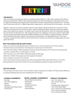 THE BASICS: WHY YOU SHOULD BE SELLING TETRIS: LICENSE