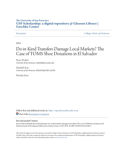 Do in-Kind Transfers Damage Local Markets? The Case of TOMS