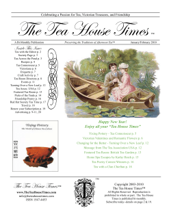 Jan/Feb 2010 - The Tea House Times