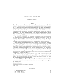 Lecture notes on Riemannian geometry