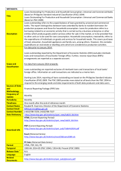 Universal and Commercial Banks