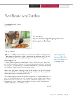 Fiber-Responsive Diarrhea