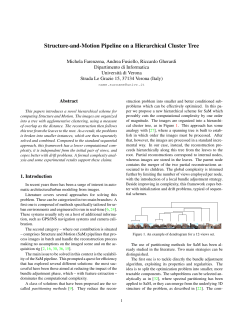 Structure-and-Motion Pipeline on a Hierarchical Cluster Tree