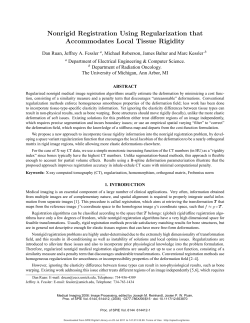 Nonrigid Registration Using Regularization that