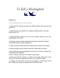 To Kill a Mockingbird