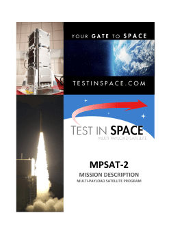 mpsat-2 - Test In Space