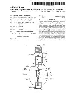 Ceramic metal halide lamp