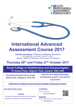 flyer - HPAC - Health Professional Assessment Consultancy