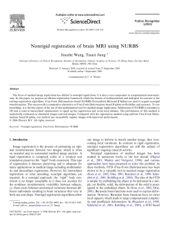 Nonrigid registration of brain MRI using NURBS
