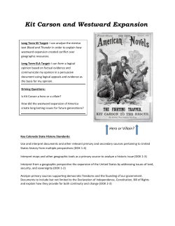 Kit Carson and Westward Expansion