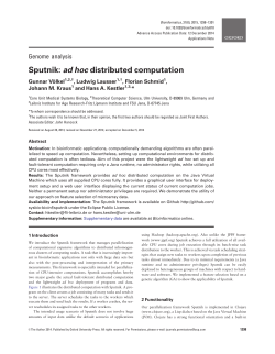 Sputnik: ad hoc distributed computation
