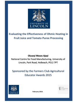 Evaluating the Effectiveness of Ohmic Heating in Fruit