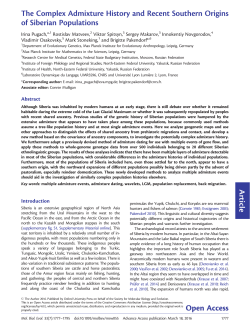 The Complex Admixture History and Recent