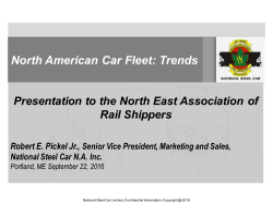 North American Car Fleet: Trends - The North East Association of