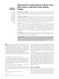 Atherosclerotic Carotid Stenoses of Apical versus Body Lesions in