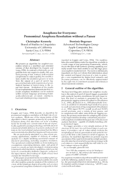 Anaphora for Everyone: Pronominal Anaphora Resolution without a