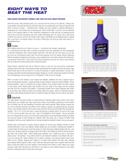 Eight ways to bEat thE hEat