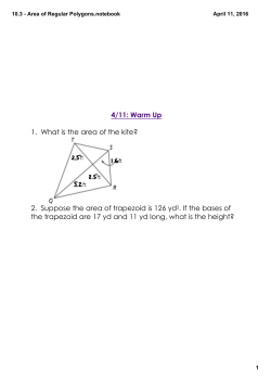 10.3 - Area of Regular Polygons.notebook