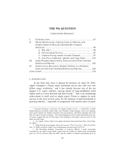 THE 99-CENT QUESTION