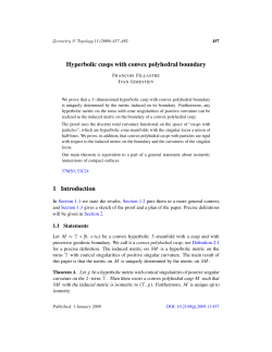 For screen - Mathematical Sciences Publishers