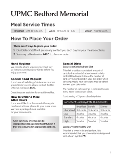 Dining Menu
