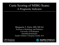 Curie Scoring - Society for Pediatric Radiology