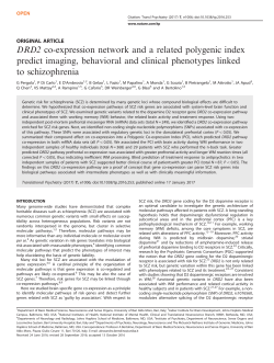 DRD2 co-expression network and a related polygenic index predict
